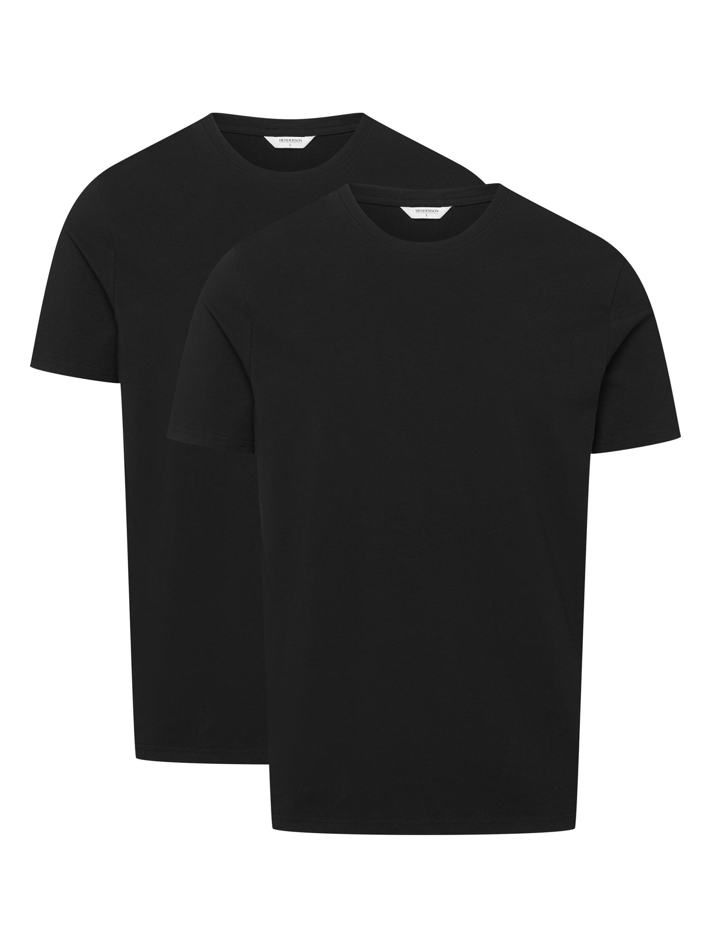Henderson Shirt 'Elastisches Rundhals-T-Shirt im 2er-Pack, Move'‌‌‌‌‌‌‌‌ in Weiß: Vorderseite