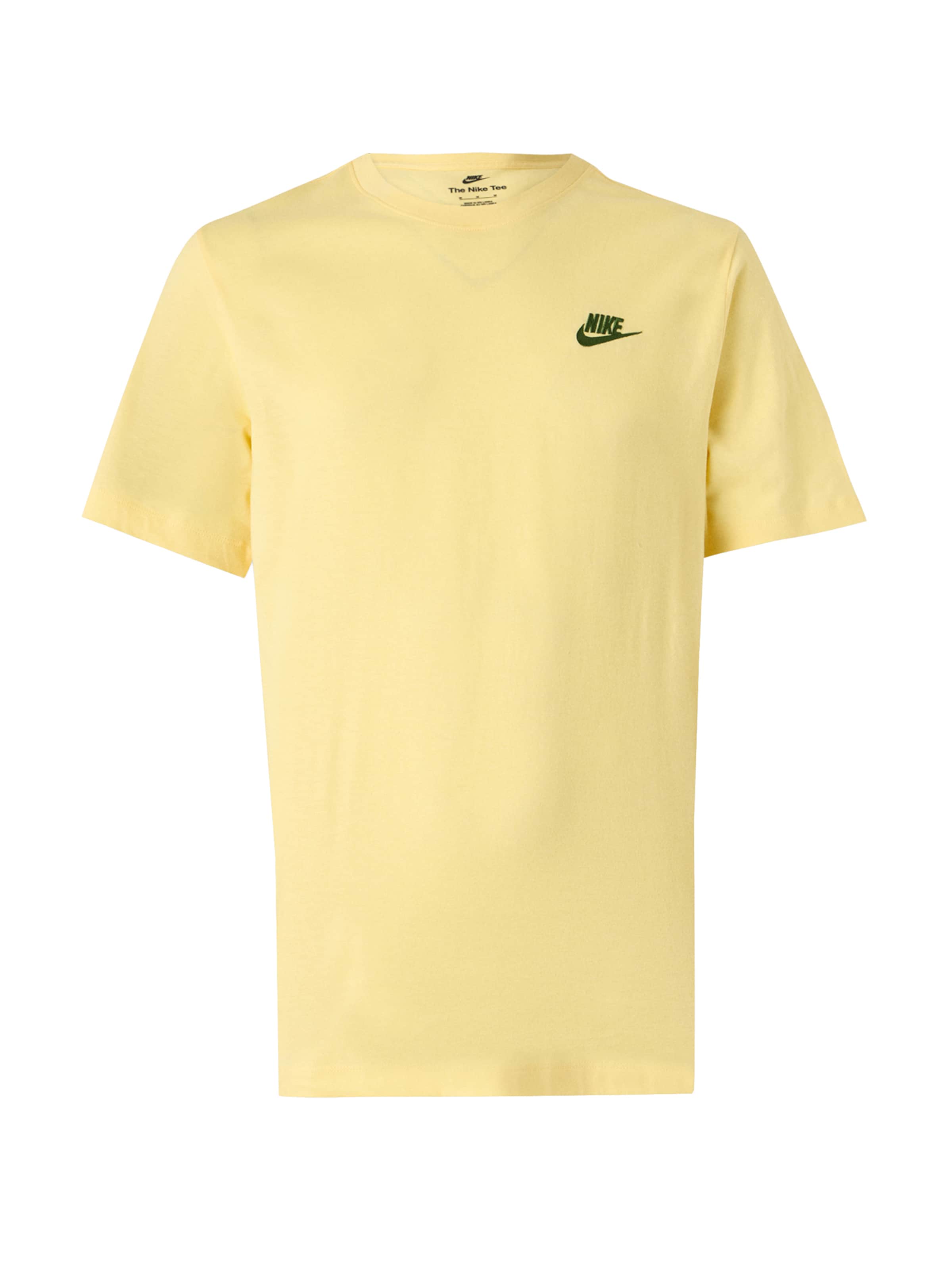 Nike Sportswear Regular fit Shirt 'CLUB' in Geel: voorkant