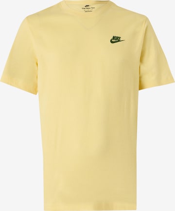 Nike Sportswear Regular fit Shirt 'CLUB' in Yellow: front