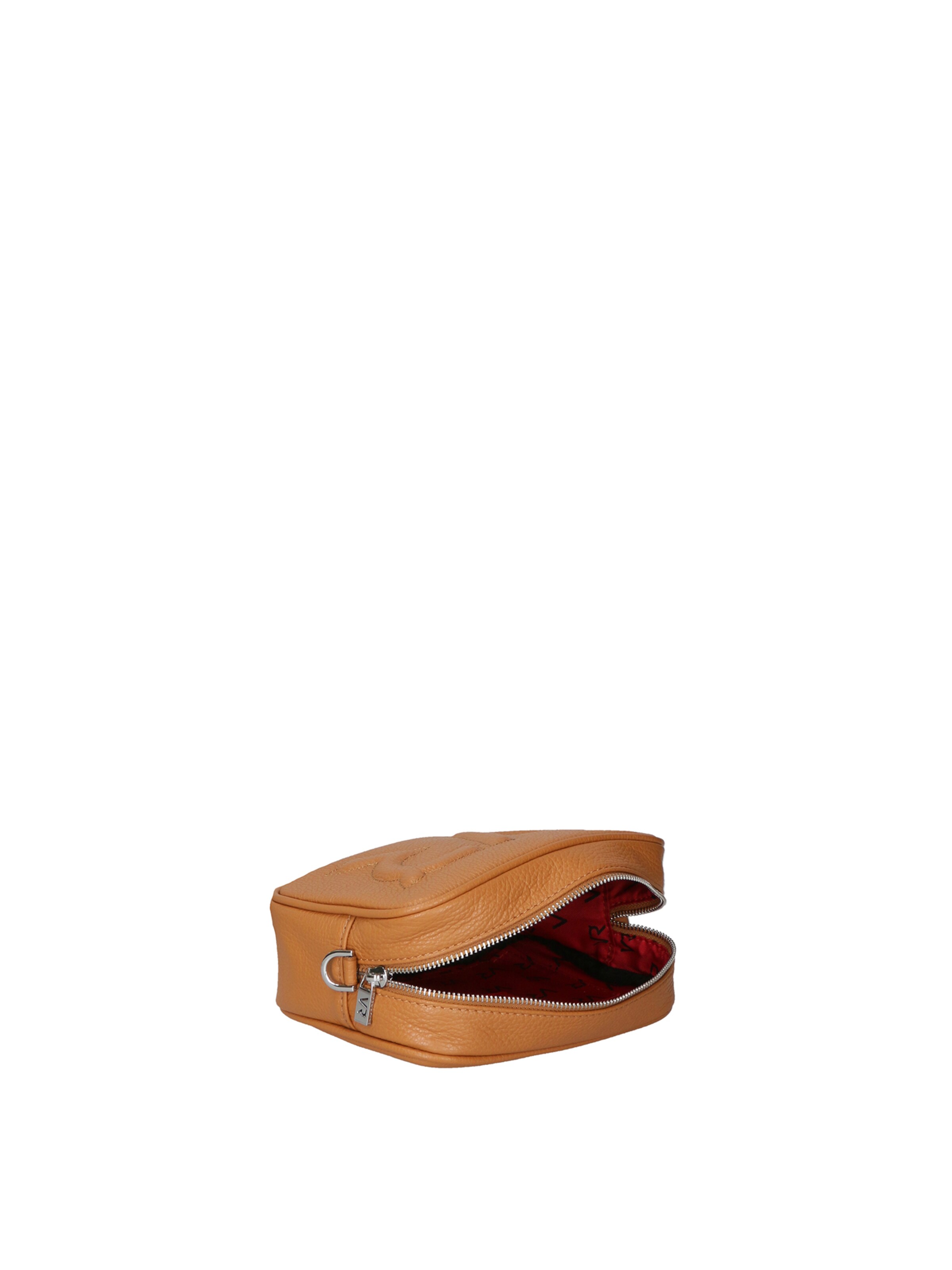 Borsa a tracolla 'Borsa a Tracolla Donna Pelle Virginia Rhinè Zip' di Virginia Rhinè in marrone