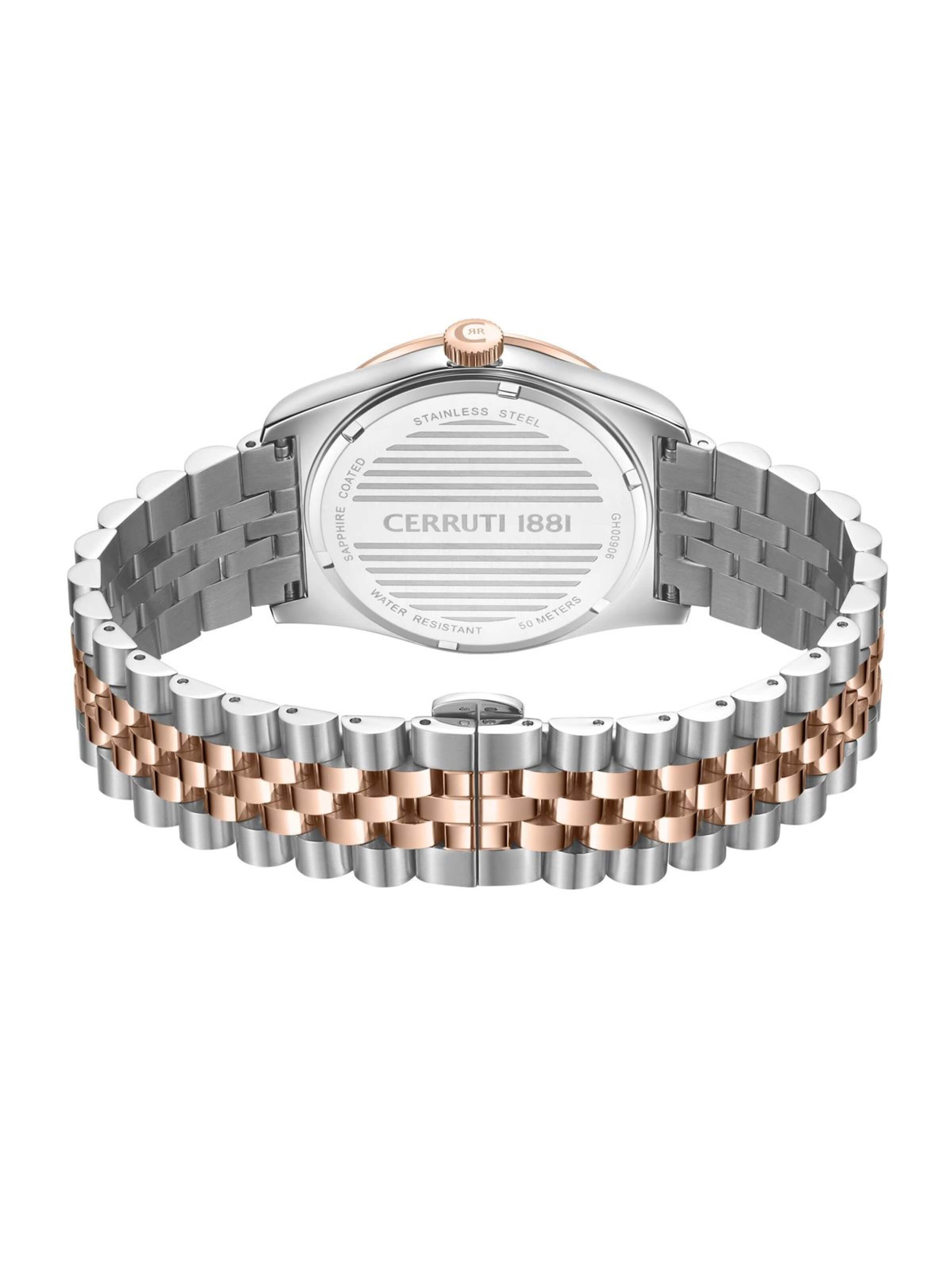 CERRUTI 1881 Zegarek analogowy 'Date watch Chienti' w kolorze srebrny