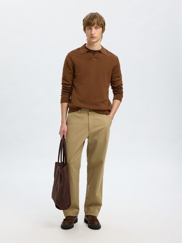 SELECTED Shirt in Brown