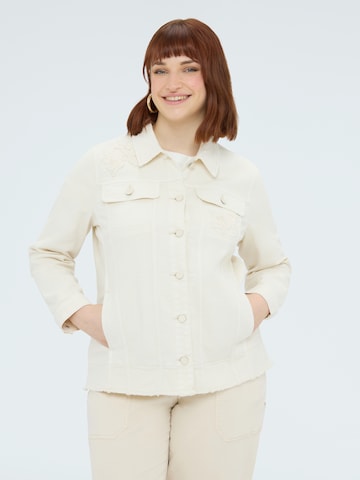 Veste mi-saison Fiorella Rubino en beige