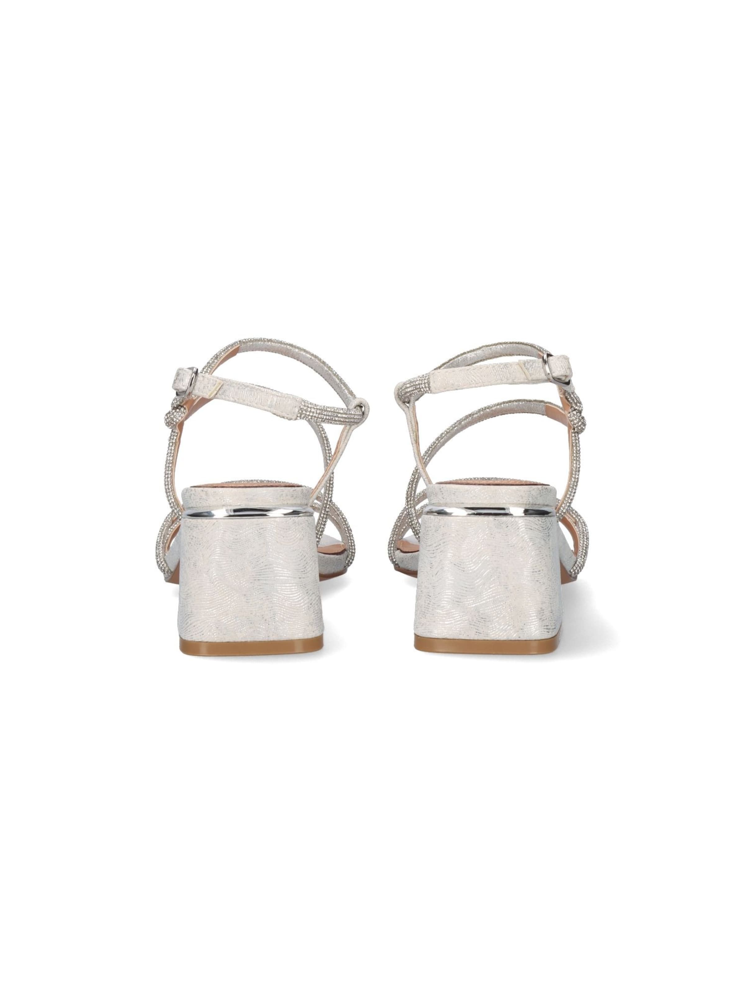 EXE - Sandalias con hebilla 'CARMEN-777' en plata