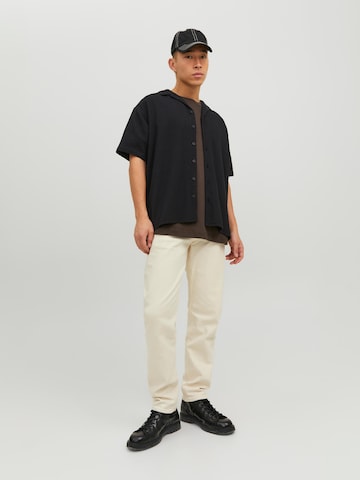 Comfort Fit Cămașă 'CALEB' de la JACK & JONES pe negru