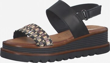 TAMARIS Sandal in Black: front