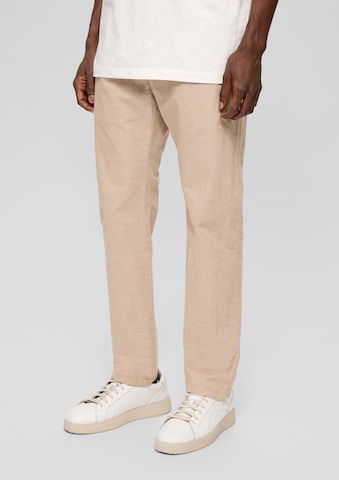 Coupe slim Pantalon chino s.Oliver en beige : devant