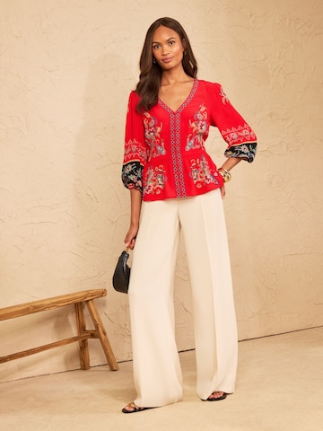 love & roses Blouse in Red