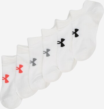 UNDER ARMOUR Athletic Socks in White: front