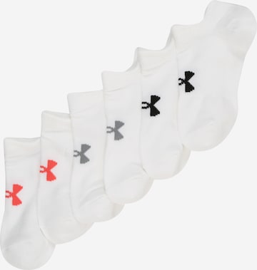 UNDER ARMOUR - Calcetines deportivos en blanco: frente