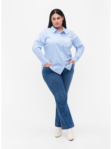 Camicia da donna 'VKAMMI' di Zizzi in blu