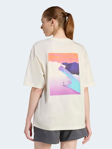 T-shirt fonctionnel ADIDAS SPORTSWEAR en blanc : devant