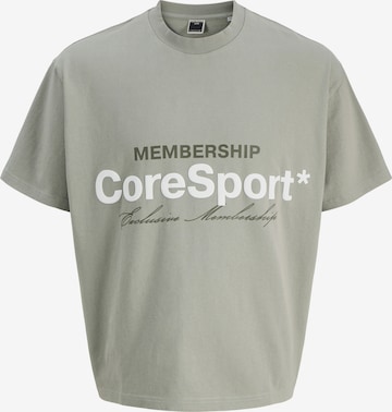 Jack & Jones Junior Shirt 'JCOATHLETICO' in Grijs: voorkant