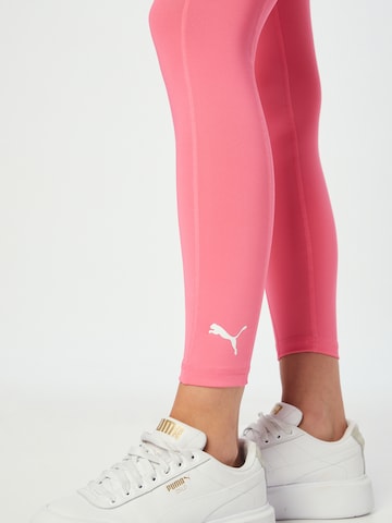 PUMA Skinny Sportsbukse i rosa