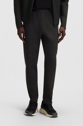 BOSS Regular Pants 'Urban Tech' in Black: front