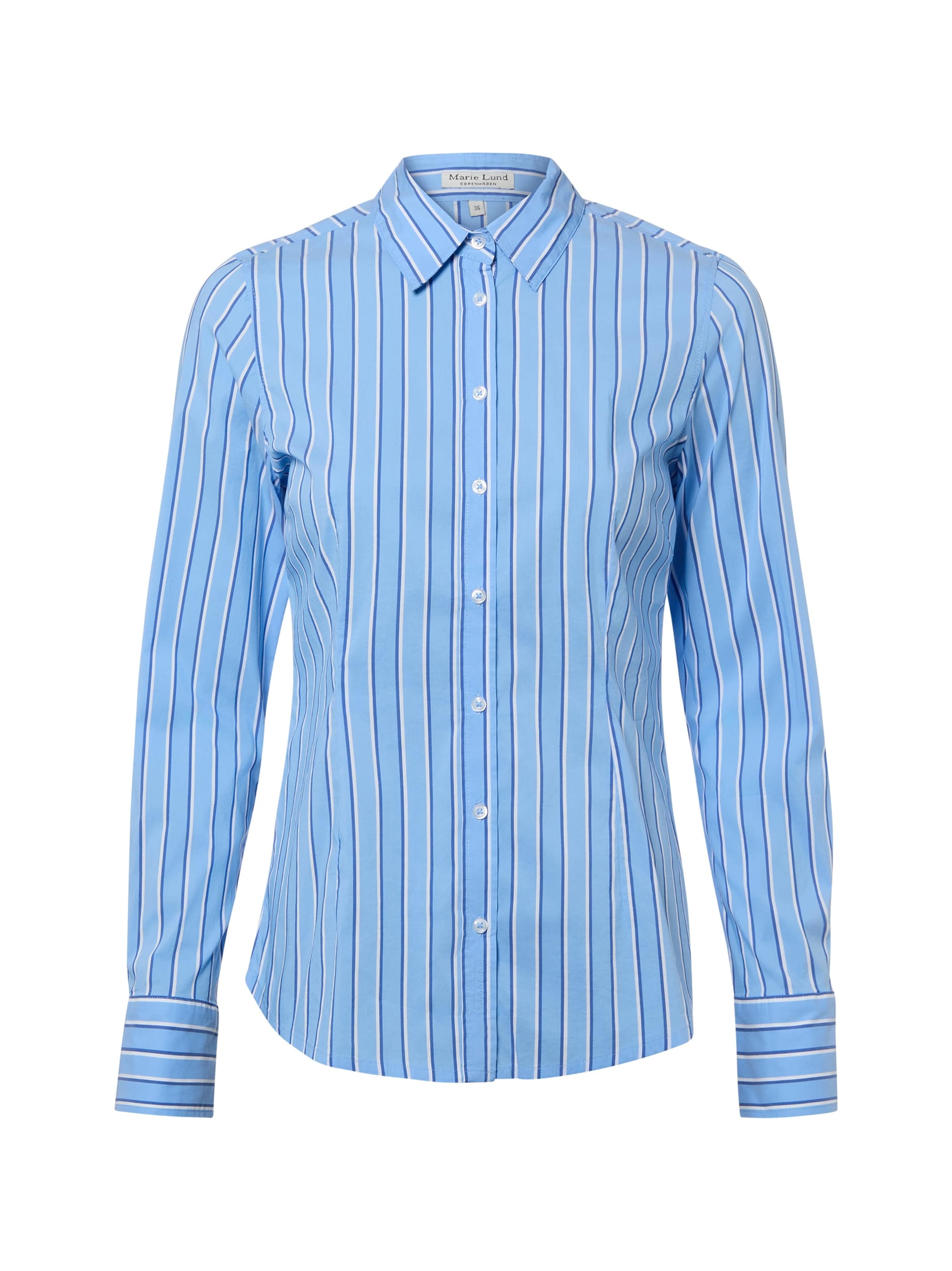 Marie Lund Bluse in Blau: Vorderseite