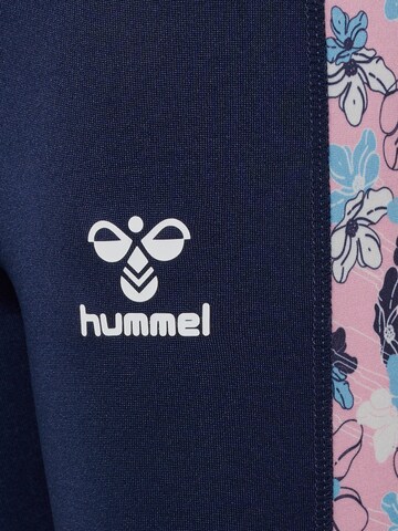 Hummel Skinny Sportbroek 'Hanna' in Blauw