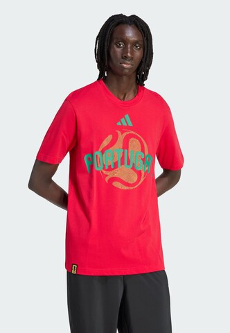 ADIDAS PERFORMANCE - Camiseta funcional 'FIFA Fussball-Weltmeisterschaft 26™ Portugal' en rojo: frente