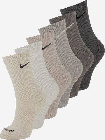 Calzino sportivo di NIKE in beige: frontale