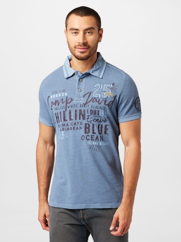 CAMP DAVID Shirt in Blue: front