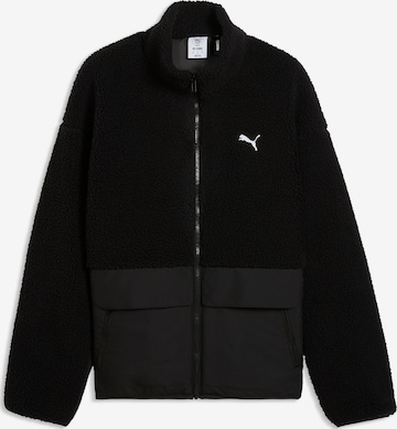 PUMA Wendejacke in Schwarz: Vorderseite