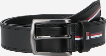 TOMMY HILFIGER Belt 'Denton' in Black: front