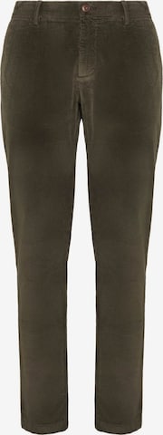 Boggi Milano Παντελόνι με τσάκιση σε πράσινο: μπροστά