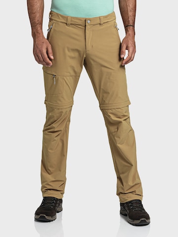 Schöffel Slim fit Outdoor trousers 'Koper1' in Beige: front