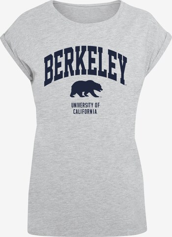 Merchcode Shirt 'Berkeley University - Bear' in Grey: front
