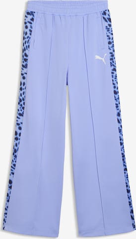 PUMA Loose fit Workout Pants 'T7 Animal' in Purple: front