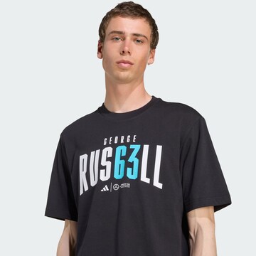 T-Shirt fonctionnel 'Mercedes - AMG Petronas Formula One Team George Russell' ADIDAS PERFORMANCE en noir