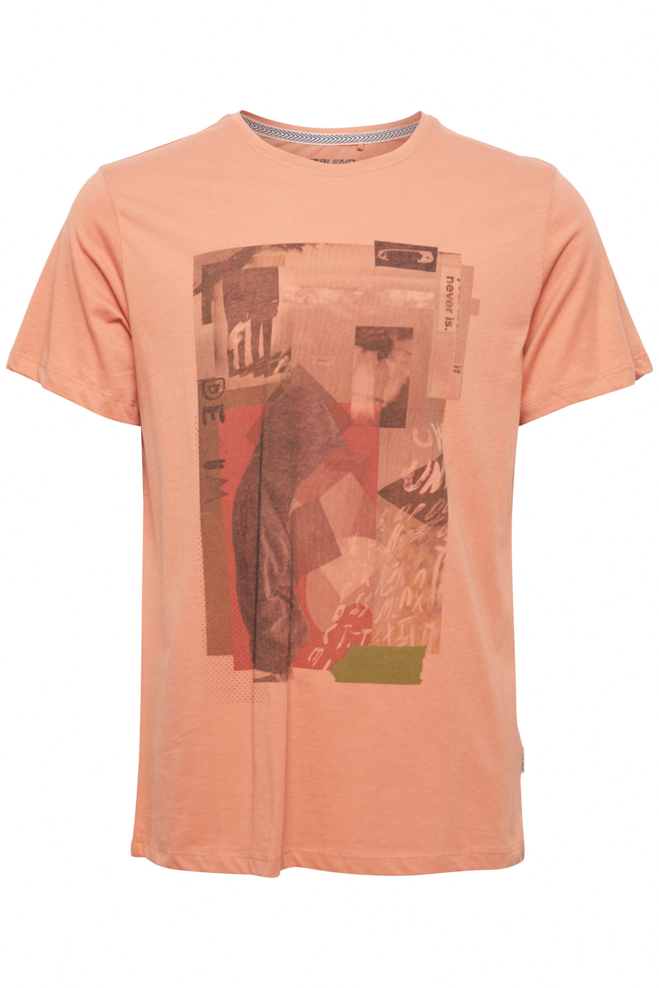 BLEND Shirt in Oranje: voorkant