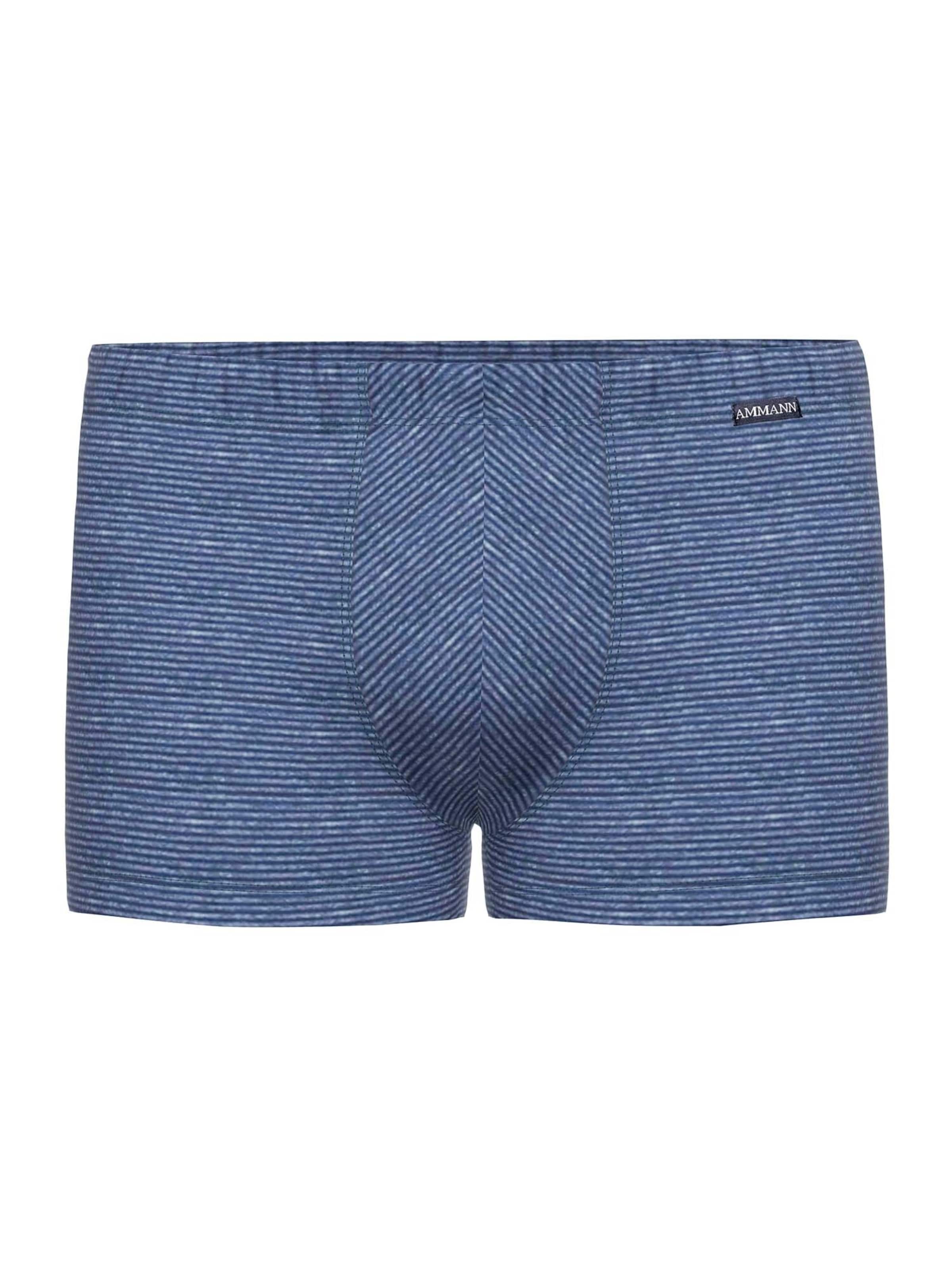 Ammann Boxer shorts ' Jeans Single ' in Blue: front
