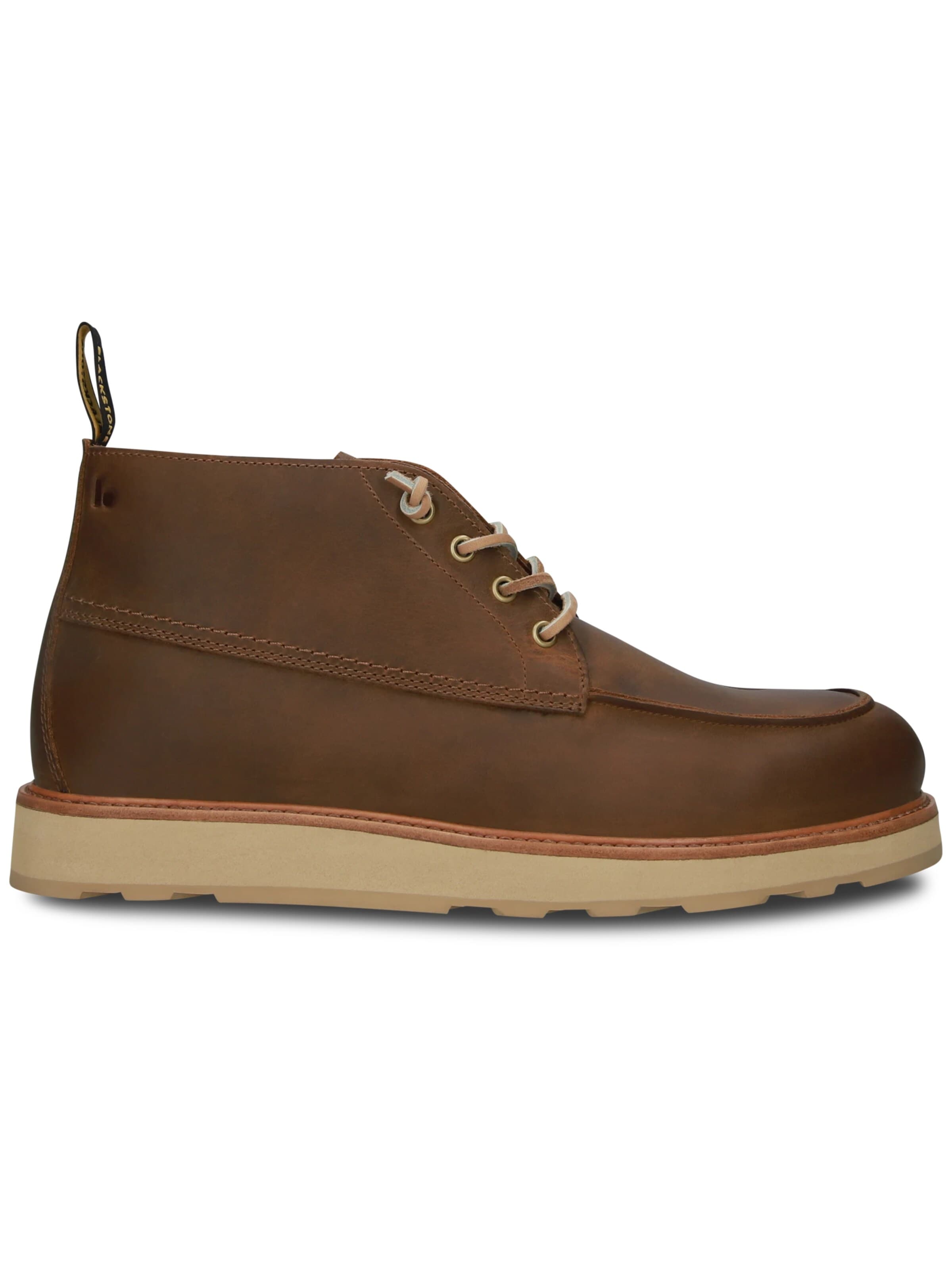BLACKSTONE - Botas con cordones 'PERIDO ASHER MID' en marrón: frente