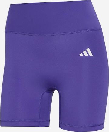 ADIDAS PERFORMANCE Skinny Sportovní kalhoty 'Optime Essentials' – fialová: přední strana