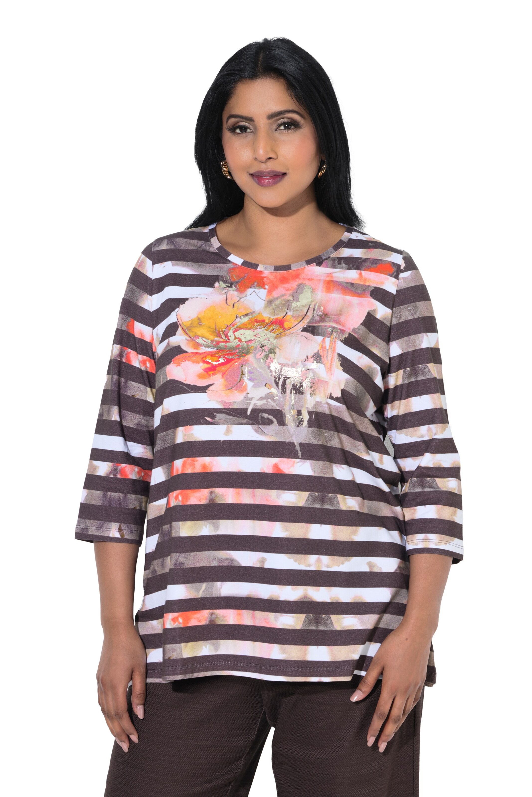 Ulla Popken Shirt in Brown: front