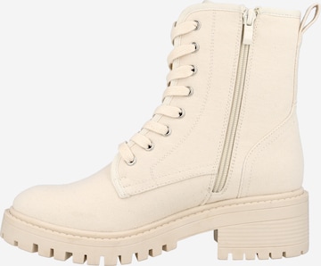 ABOUT YOU Lace-Up Ankle Boots 'Alexa' in Beige