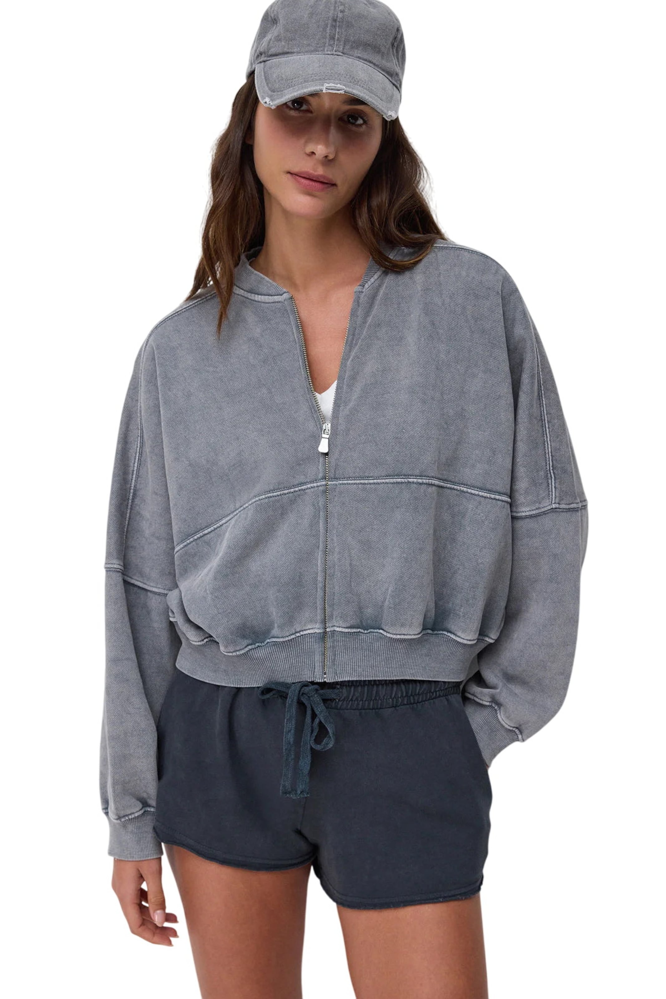 No Matter What Sweat jacket in Grey: front