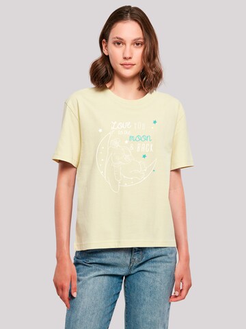 F4NT4STIC Shirt 'Disney Dumbo Love You To The Moon' in Geel: voorkant