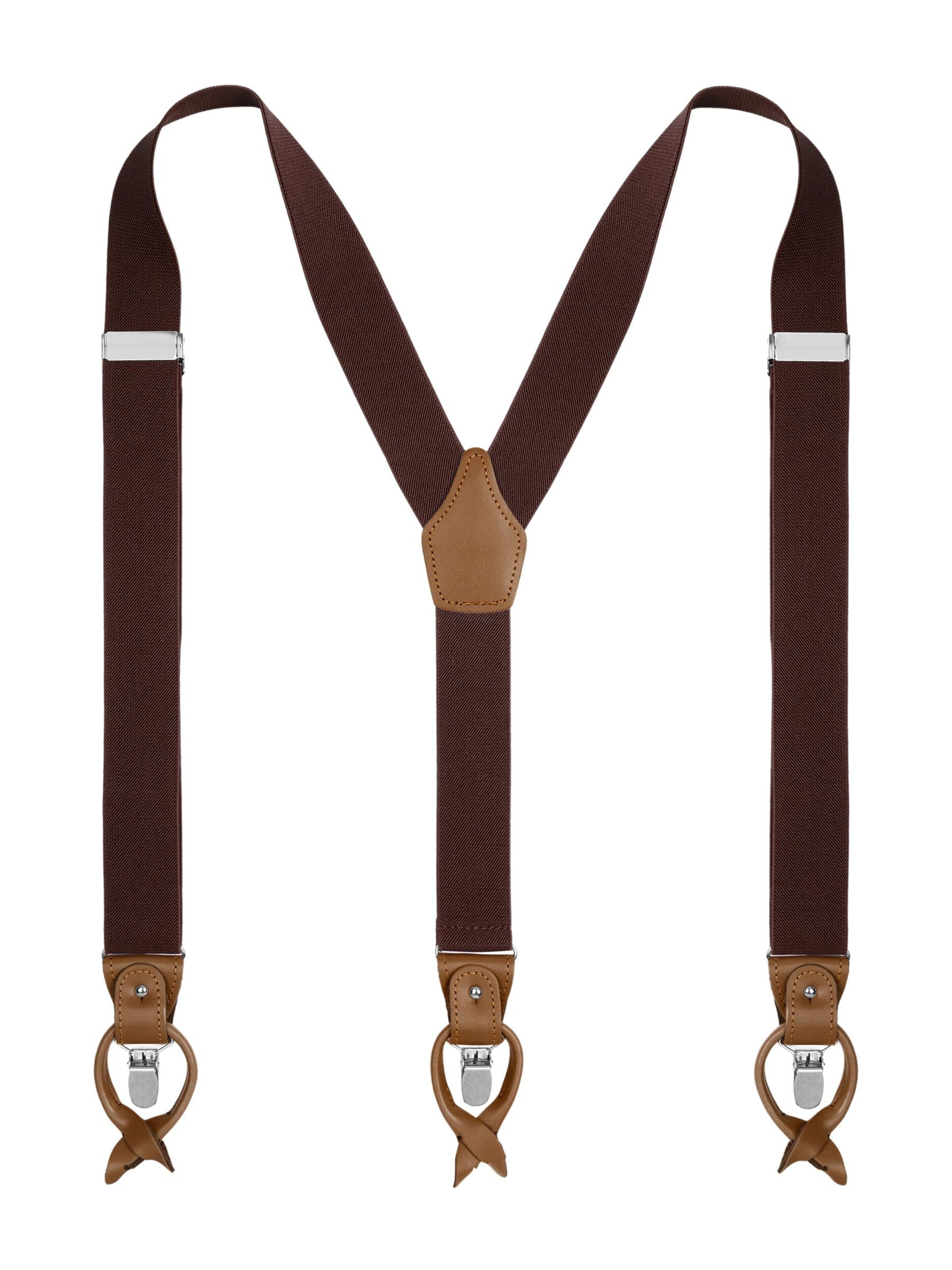Trendhim Suspenders 'Rick' in Brown: front
