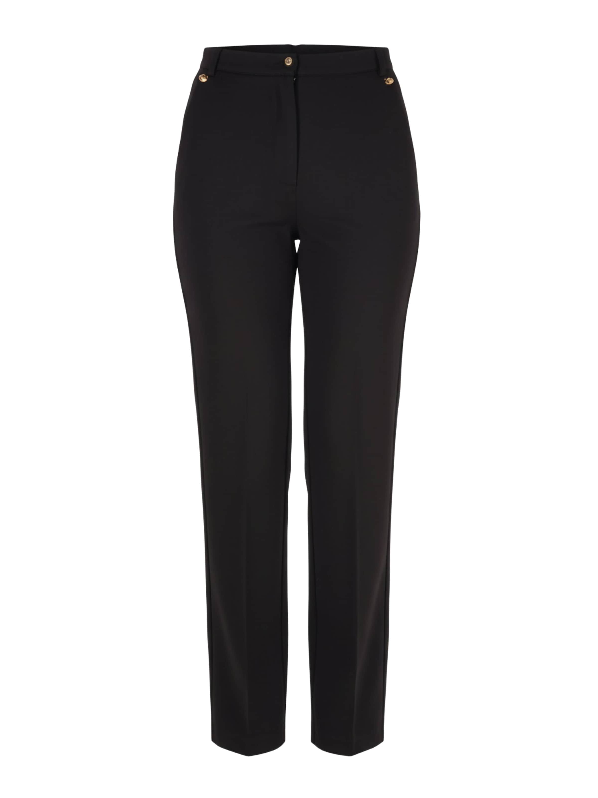 regular Pantaloni con pieghe 'Donna' di Yes Zee in nero: frontale