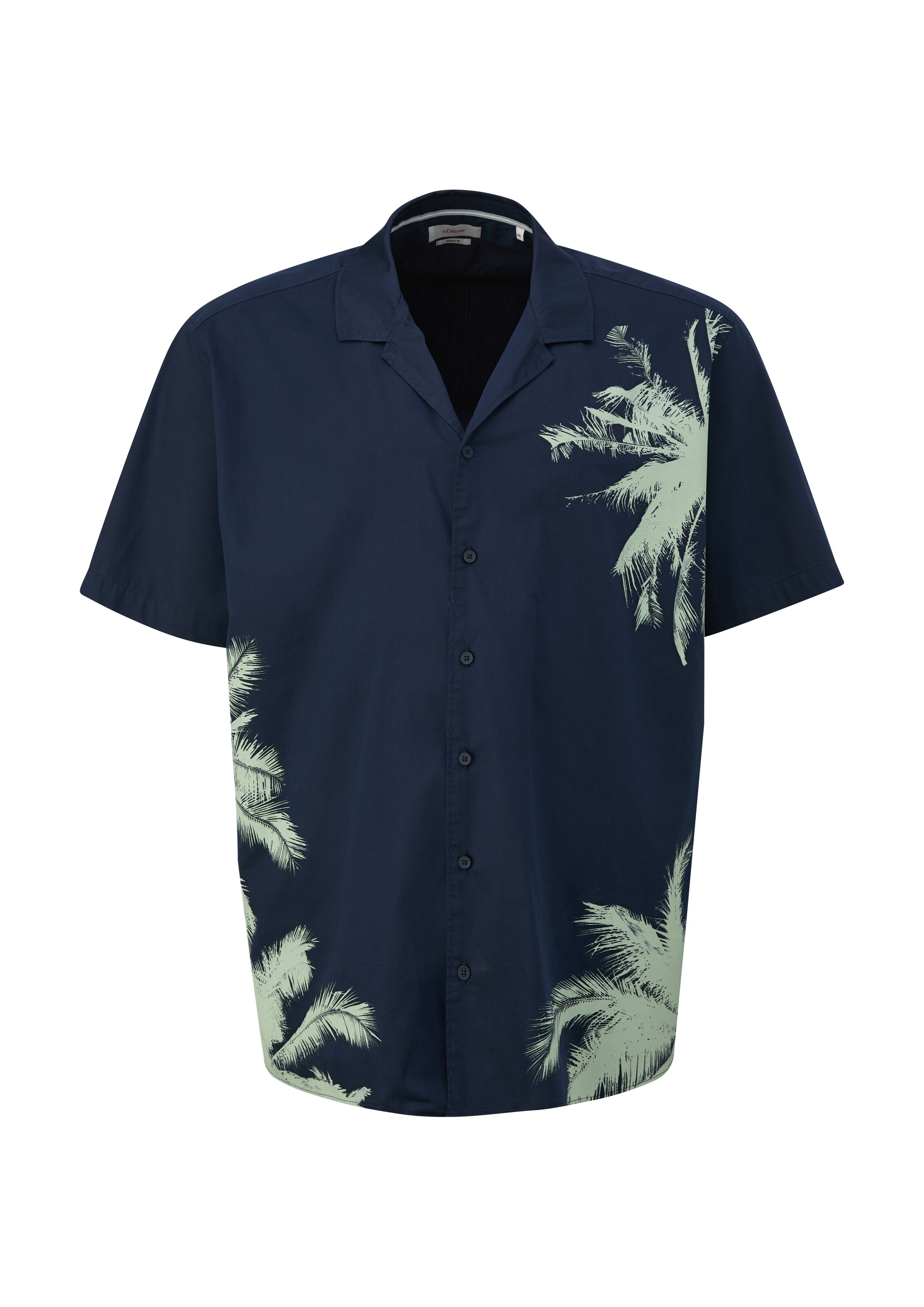 s.Oliver Regular fit Overhemd in Blauw: voorkant