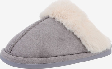 Ital-Design Slippers in Grey: front