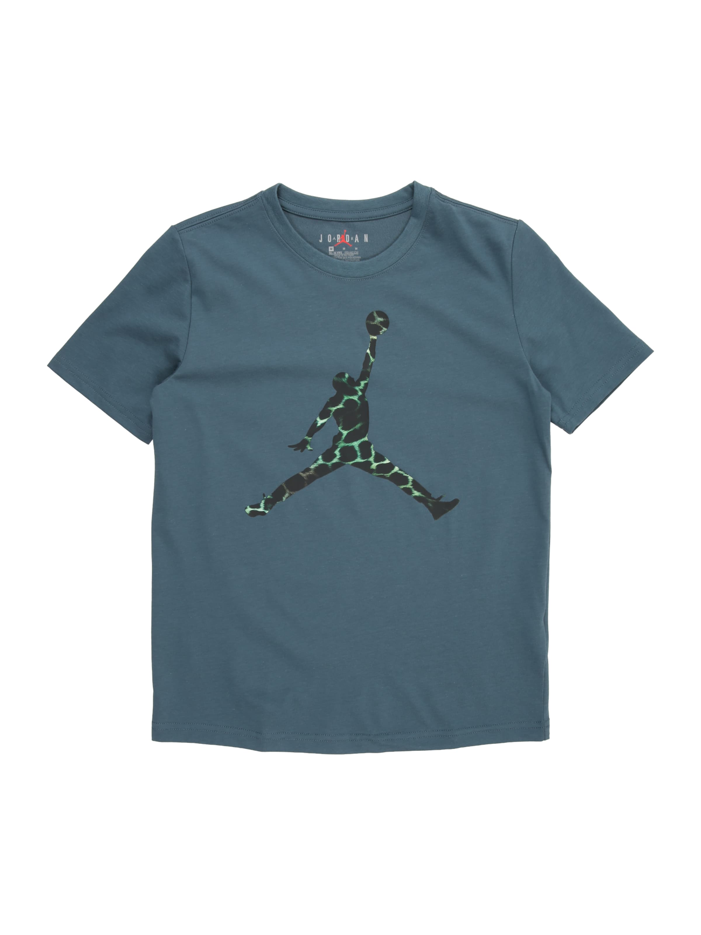 Jordan Футболка 'MJ' в Зеленый: спереди