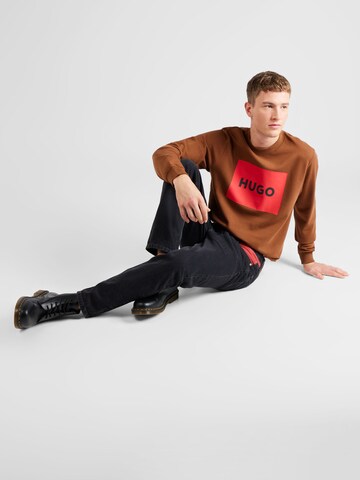 HUGO Sweatshirt 'Duragol' in Rood