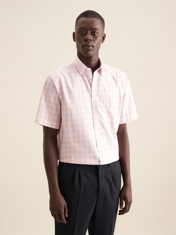 SEIDENSTICKER Regular fit Business shirt in Orange