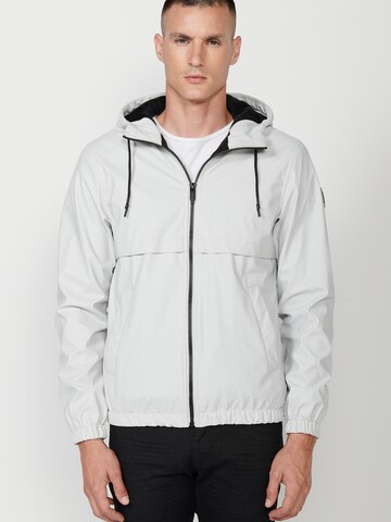 KOROSHI Between-Season Jacket in Grey: front