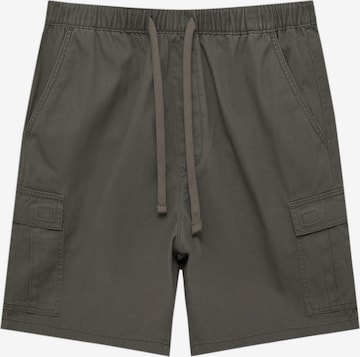 Loosefit Pantalon cargo Pull&Bear en vert : devant