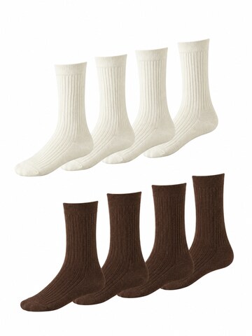 Millo Socks 'Cosy Steps Mix' in Brown: front