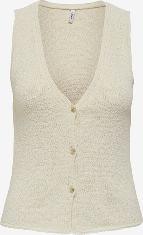 Gilet in maglia 'ONLGurli' di ONLY in bianco: frontale